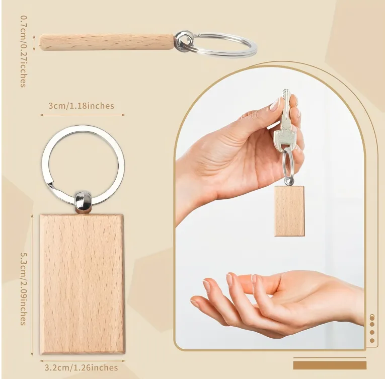 Llavero de madera